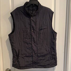 Massimo Dutti Dark Quilted Vest